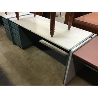 30x70x30” Teal metal Steelcase left pedestal desk 12/16/25
