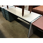 30x70x30” Teal metal Steelcase left pedestal desk 12/16/25