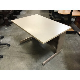 30x42x27” Beige metal frame computer table 10/6/25