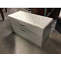 19x42x22 Beige metal lateral file/storage cabinet with beige pattern cushioned top 10/7/25