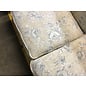 69” Light beige and blue floral pattern loveseat - light stains 10/9/25