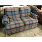 63” Blue plaid pattern loveseat 10/9/25