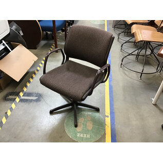 Brown metal frame cushioned Steelcase chair 10/24/25