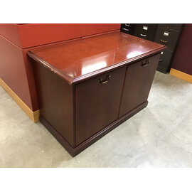 23 1/2x47x30” Cherry wood two door cabinet -some scuffs 10/29/25