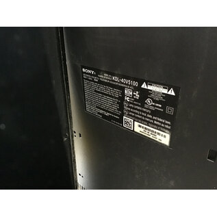 Sony KDL-40V5100 LCD TV with HDMI 10/31/25