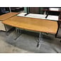 36x72x29” Wood laminate curved conference table with chrome color metal legs 11/10/25