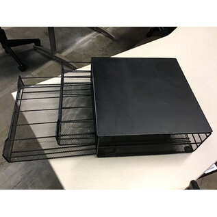 13x13x5” Black metal mesh Keurig stand 2 tier pod organizer 11/25/25