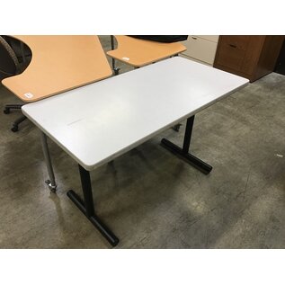24x48x29” Gray top black metal legs work table 12/1/25