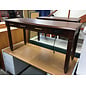 24x60x31” Cherry color wood desk w/center drawer outlets & usb port (untested) - newer hardware - some wear throughout 12/1/25