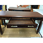 24x60x31” Cherry color wood desk w/center drawer outlets & usb port (untested) - newer hardware - some wear throughout 12/1/25