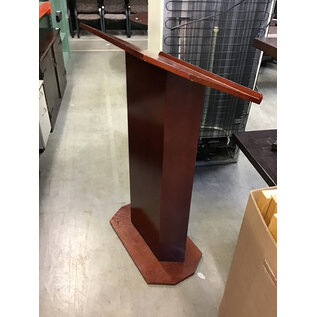 30” Wide cherry color wood presentation podium 12/3/25