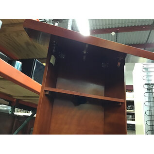 30” Wide cherry color wood presentation podium 12/3/25