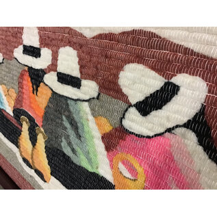 28x40” Tapestry artwork in cherry color frame 12/10/25