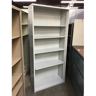 12x36x78” Grey metal bookcase 12/10/25