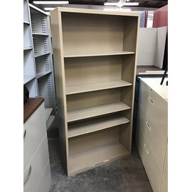 12x36x72” Tan metal bookcase 12/10/25