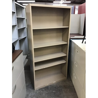 12x36x72” Tan metal bookcase 12/10/25