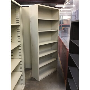 13x34 1/2x81” Beige metal bookcase 12/10/25