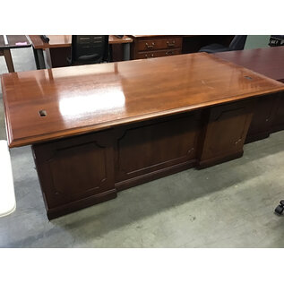 42x78x31” Cherry wood Kimball double pedestal desk 12/22/25