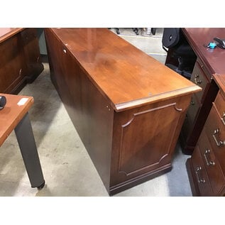 21x72x30 1/2” Cherry wood Kimball left pedestal credenza - some wear throughout 12/22/25