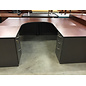 72x95” Wood laminate top grey metal 5 drawer U shaped desk 1/6/26