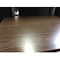30x36x26 1/2” Dark wood color laminate top black metal frame computer table 1/23/26