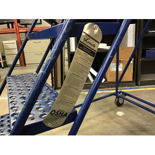 28x41x97” Louisville Ladder Corp blue steel 6 step warehouse ladder 1/23/26