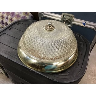 15” Brass color light fixture - untested, pulled from working environment 1/26/26