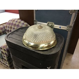 15” Brass color light fixture - untested, pulled from working environment 1/26/26