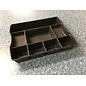 11 3/4 x 14 3/4 x 2 1/2”  Black Rubbermaid 8 bin parts tray 1/27/26