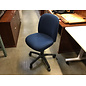 Navy blue cushioned adjustable desk chair - some wear, no arms 2/3/26