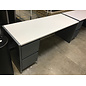 25x70x30” Grey metal steelcase left pedestal credenza - chipped laminate 2/3/26