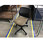 Brown cushioned seat black plastic back height adjustable folding seat desk chair 2/5/26