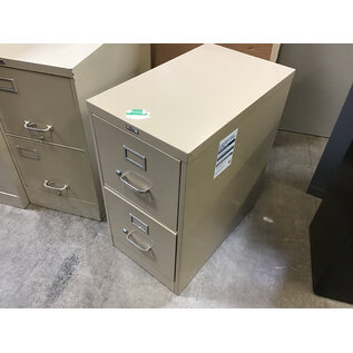 25x15x28” Beige metal 2 drawer file cabinet 2/10/26