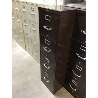 Dark Brown Steelcase 4 Drawer Vertical File Cabinet 2/10/26