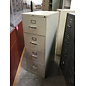 Beige metal 4 drawer legal size vertical file cabinet 2/10/26