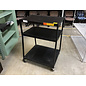 22x32x44” Black metal 3 tier TV cart 2/25/26