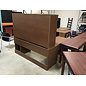 24x72” Dark wood laminate L shape desk with 42” left return and hutch - some scratches 3/2/26