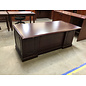 36x72x30” Cherry color right pedestal desk - wear throughout 3/2/26