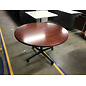 48” Cherry color round table on castors - some wear 3/5/26