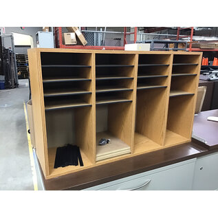 12x39 1/2x24” Wood laminate mail unit with extra dividers 3/11/26