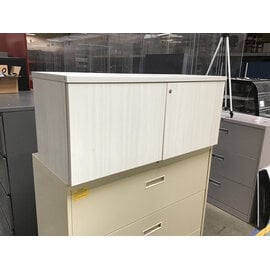 15 1/2x42x17 1/2” White wood laminate 2 door upper cabinet 4/22/26