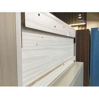 15 1/2x42x17 1/2” White wood laminate 2 door upper cabinet 4/22/26