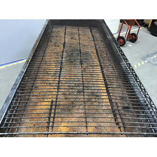 25x63x31” Charcoal grill on castors - solid, but rust and wear throughout 4/24/26