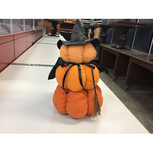 15” Stuffed pumpkin stack witch decoration 4/29/26