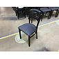 Metal frame padded seat dining chair - some wear throughout, may need reupholstered 5/29/26