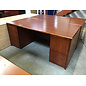 36x72x30” Cherry color double pedestal 5 drawer desk 6/8/26