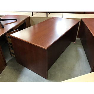 36x72x30” Cherry color double pedestal 5 drawer desk 6/8/26