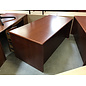 36x72x30” Cherry color double pedestal 5 drawer desk 6/8/26