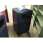 24x24x40” Navy blue hard plastic covered trash can 6/25/26