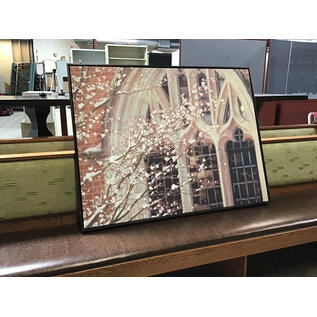 48x37” Cherry blossom tree ND wood framed canvas art 6/25/26